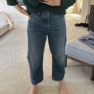Madewell The Darted Barrel-Leg Jean size 24